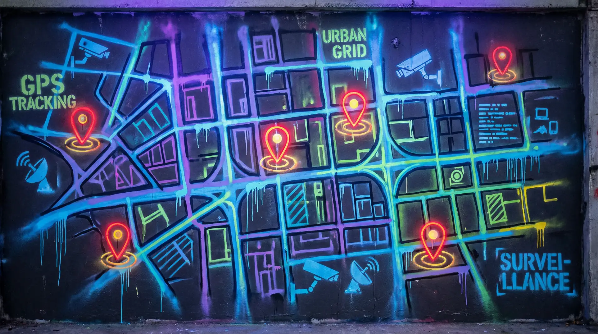 小苹果影院高清视频在线观看 狗仔追踪地图 - 城市涂鸦风格